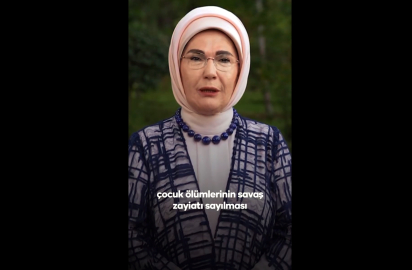 Emine Erdoğan: Çatışma bölgeleri çocuklarına, insan onuruna yakışır gelecek borçluyuz