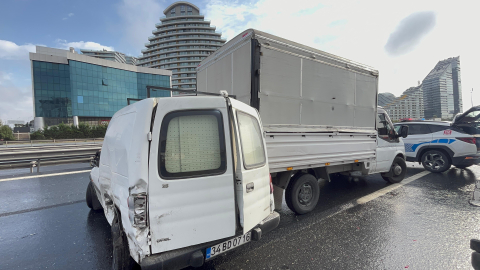 İstanbul - Bağcılar TEM'de zincirleme trafik kazası: 1 ölü 1 yaralı - 2 / Ek fotoğraflarla