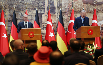 İstanbul - Cumhurbaşkanı Erdoğan: Katliamlar devam ettikçe bölgemizin ve ötesinin huzur bulması mümkün değildir-1 // görüntü eklendi