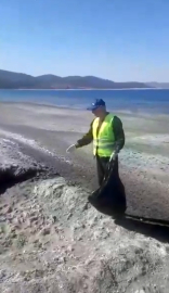 Salda Gölü'nün suyu, 3 ayda 20 metre çekildi