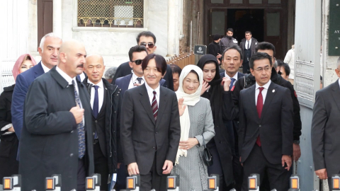 İstanbul- Japonya Veliaht Prens ve Prensesi, Ayasofya Camii'ni ziyaret etti