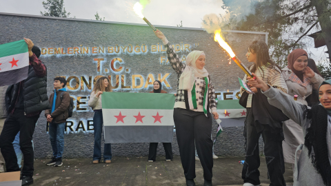 Zonguldak’ta Suriyeli öğrencilerden kutlama