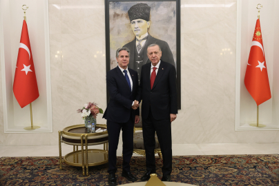 Cumhurbaşkanı Erdoğan, ABD Dışişleri Bakanı Blinken'i kabul etti