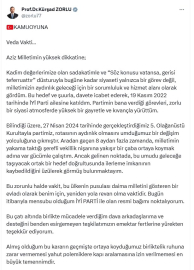 Kürşad Zorlu, İYİ Parti'den istifa etti
