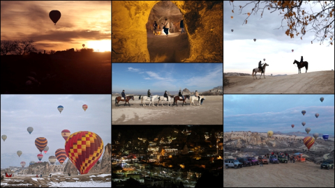 Kapadokya'da geçen yıl 1 milyon 351 bin 763 turist konakladı