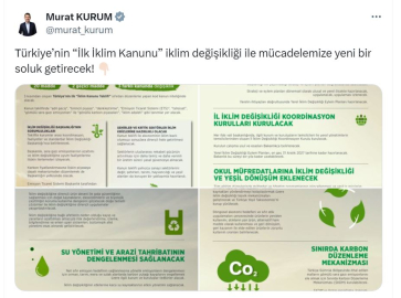 Bakan Kurum: İklim Kanunu, iklim değişikliği ile mücadelemize yeni bir soluk getirecek