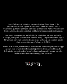 Piyasa dizisinin yapım şirketinden açıklama