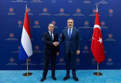 Bakan Fİdan, Hollandalı mevkidaşı Veldkamp ile bir araya geldi
