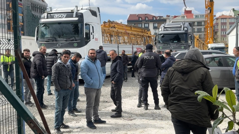 İstanbul- Avcılar'da paralarını alamayan işçiler eylem yaptı