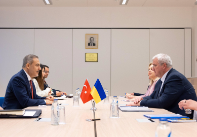 Bakan Fidan, Ukraynalı mevkidaşı Sibiha ile bir araya geldi