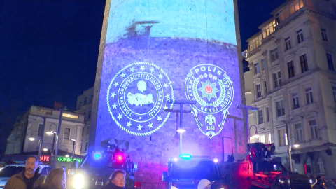İstanbul - Polis Teşkilatı’nın 180’inci kuruluş yıldönümü Galata Kulesi’nde kutlandı