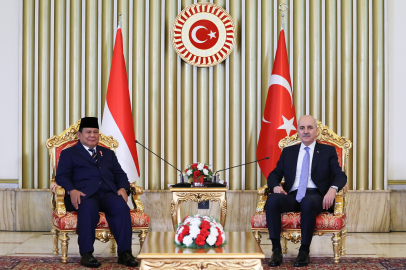 TBMM Başkanı Kurtulmuş, Endonezya Cumhurbaşkanı Subianto ile görüştü
