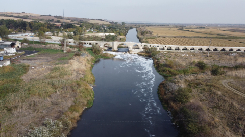 Edirne - Ergene Nehri'nin suyu 3'üncü derece kirli çıktı /Video eklendi