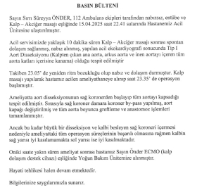 İstanbul- Hastaneden Sırrı Süreyya Önder'in sağlık durumu hakkında açıklama