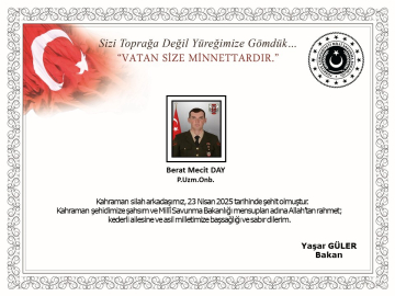 MSB: Pençe-Kilit bölgesinde 1 asker şehit oldu