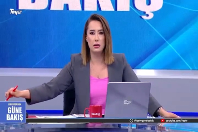 İstanbul- Tay TV spikeri Esen Gök depreme canlı yayında yakalandı