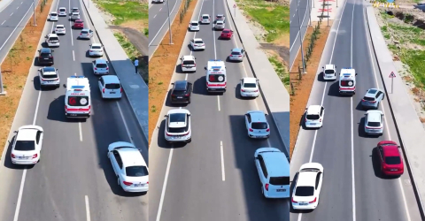 Batman'da 'Fermuar sistemi ile yaşama yol ver' tatbikatı