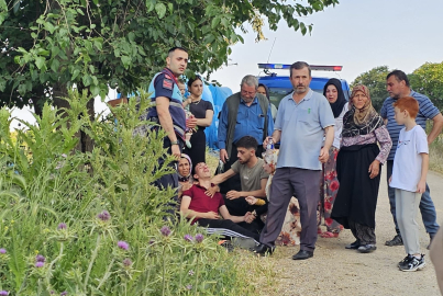 Bursa'da traktör römorkuyla yamaçtan yuvarlanan çocuk yaralandı