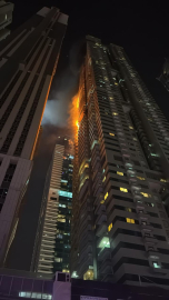 Dubai’de 67 katlı gökdelende yangın çıktı / Video eklendi