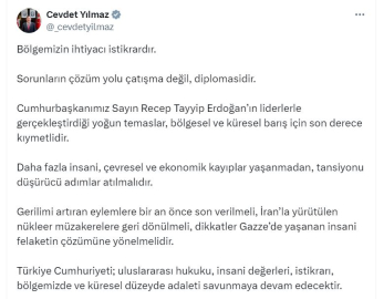 Cevdet Yılmaz: Gerilimi artıran eylemlere bir an önce son verilmeli