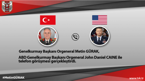 Genelkurmay Başkanı Gürak, ABD’li mevkidaşı ile görüştü