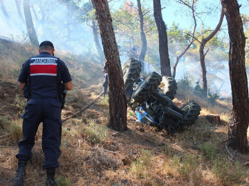 Balıkesir Burhaniye'de çıkan orman yangını 8 saatte kontrol altına alındı
