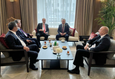 Cumhurbaşkanı Erdoğan, Azerbaycan, Özbekistan, Kırgızistan ve Tacikistan cumhurbaşkanları ile görüştü