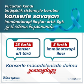 25 farklı kanser türünde kullanılan 5 ilaç geri ödeme kapsamına alındı