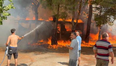 Antalya'da 2 ayrı orman yangını / Ek fotoğraflar