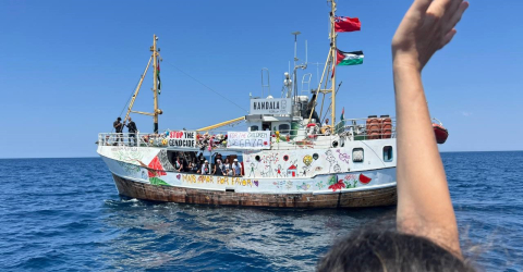 Gazze'ye yardım için yola çıkan Handala gemisi, Madleen gemisinin alıkonulduğu noktayı geçti