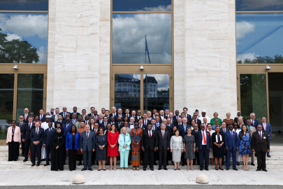 TBMM Başkanı Kurtulmuş, 6’ncı Dünya Parlamento Başkanları Konferansı aile fotoğrafında yer aldı