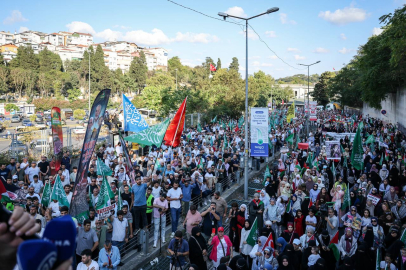 İstanbul’da Gazze’ye destek için ABD Konsolosluğuna yürüyüş düzenlendi