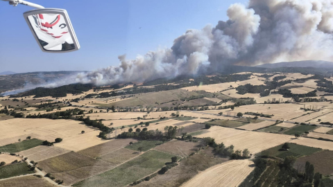Çanakkale'de orman yangını (2)