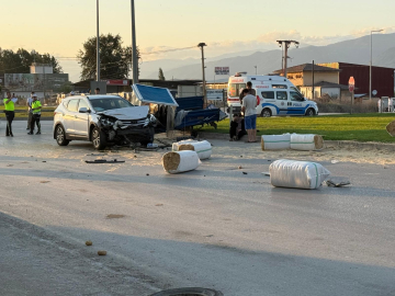 Tokat'ta cip ile patpat çarpıştı: 1 yaralı
