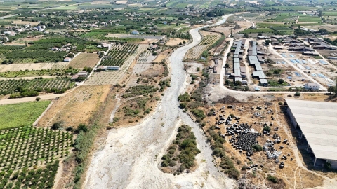 Gediz Nehri kurumaya yüz tuttu