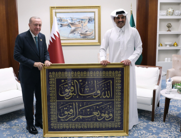 Cumhurbaşkanı Erdoğan, Katar Emiri Al Sani ile görüştü