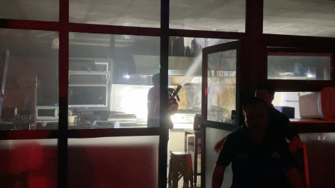 Özel okulun kantininde yangın