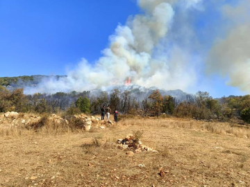 Burdur'da orman yangını