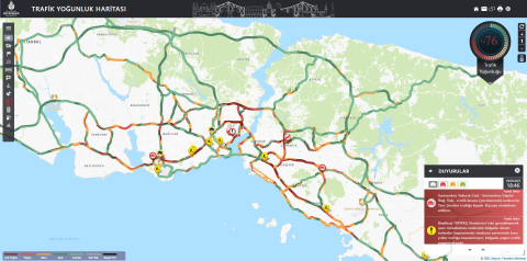 İstanbul - İstanbul'da trafik yoğunluğu yüzde 76'ya ulaştı / Ek görüntü