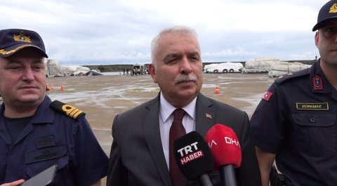 Trabzon- Balıkçıların bulduğu insansız deniz aracı imha edildi (3) /Video eklendi