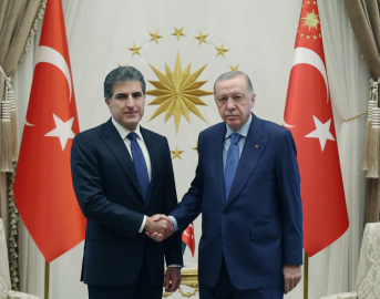 Cumhurbaşkanı Erdoğan, IKBY Başkanı Barzani'yi kabul etti