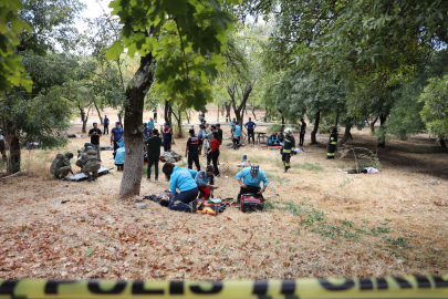 Gaziantep’te patlama tatbikatı gerçeği aratmadı