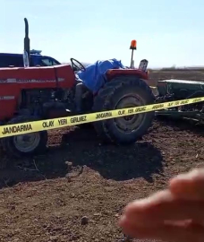 Ankara'da tohum ekme makinesinin altında kalan çiftçi öldü