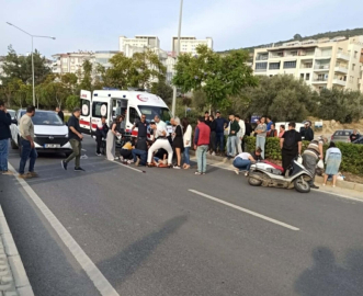 Aydın- Kuşadası'nda motosikletin çarptığı yaya öldü / Video eklendi