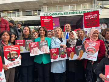 CHP Kadın Kolları’ndan ‘Boş tencereni al, sen de gel; yoksulluğa boyun eğmeyen kadınlarla yürü’ eylemi