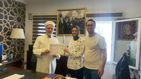 Ukrayna vatandaşı Khrystyna, Müslüman olup 'Kevser' ismini aldı