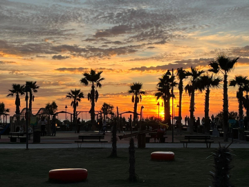 Gün batımı Hatay'da görsel şölene dönüştü