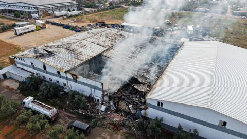 Antalya'da paketleme fabrikasında yangın / Ek fotoğraflar