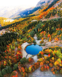 'Sakin şehir’ Şavşat’ta sonbaharda renk cümbüşü / Video eklendi