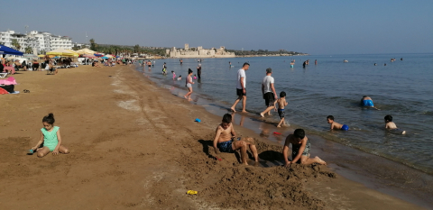 Kızkalesi'nde kasım ayında deniz keyfi